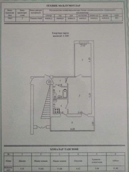 Сдается квартира в Яшнабадском районе Дворец ул. Карасу. 2х 