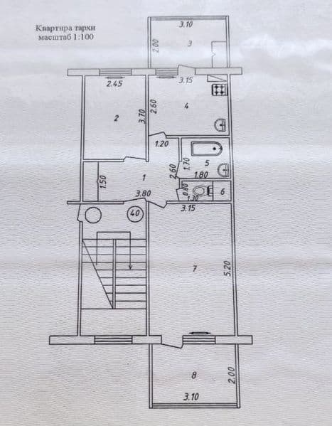 Сдам Яшнабадском районе Тузель 1 массиве 2 комнатную квартир — фото 2