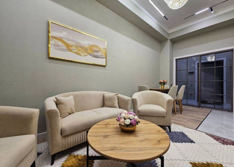 Nurafshon chorrahada yangi qurilgan uylardan 2 xonali shinam