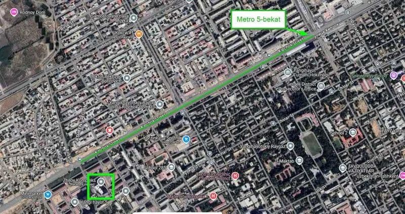 Тоза 2 хонали квартира. (5-метрога яқин) Узоқ муддатли ижара — фото 2