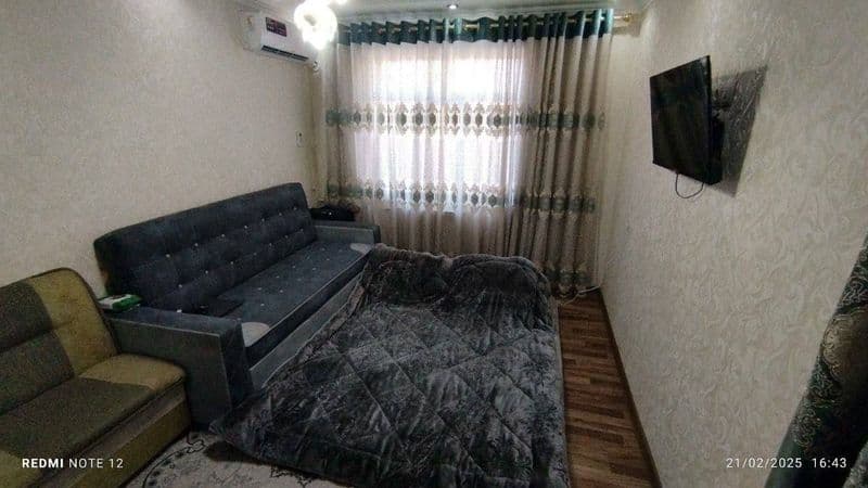 Аренда чиланзар 7.  Одна комнатная.  Есть телевизор холодиль