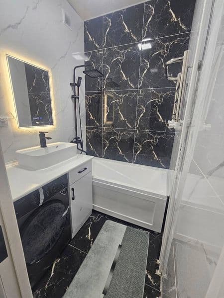 Сдаётся 1 комнатная перепланировка в 2, Евро ремонт, с мебел — фото 5