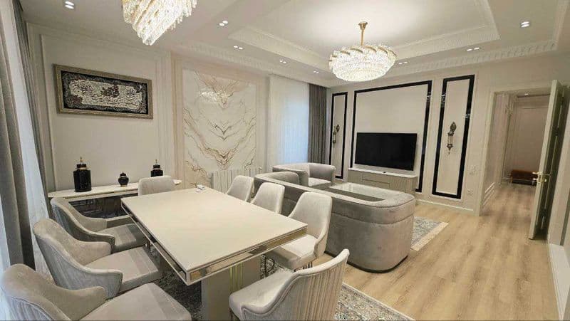 • ЖК: Kazahstan<br />
• Комнат: 3<br />
• Этаж: 4<br />
• Пл