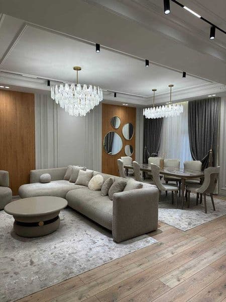 [2MУ: 037]<br />
<br />
2 комнаты • 65 м² • 8/9 этаж<br />
< — фото 2