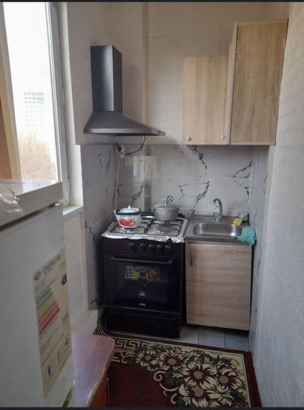 Квартира была однокомнатная, переделенная в двухкомнатную, р