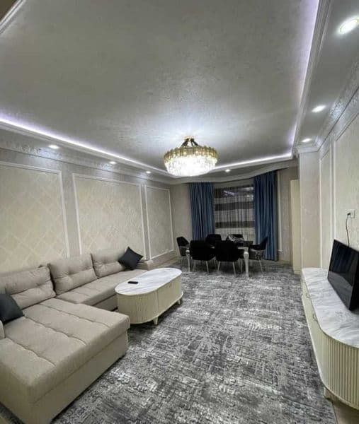 2 комнаты • 106 м² • 4/8 этаж<br />
<br />
Район: Мирзо Улуг