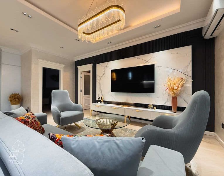 Квартира с ярким интерьером в закрытом жилом комплексе Centr