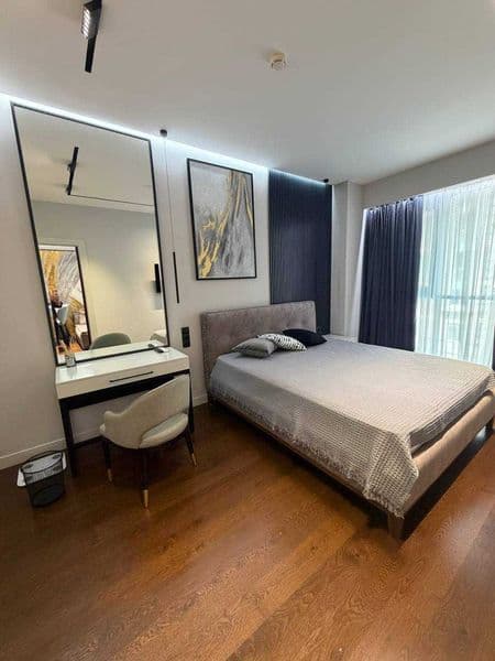 Сдается  2 комнатная  в ЖК Акай сити .  евроремонт .  мебель