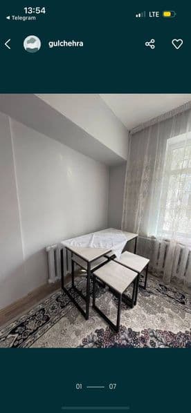 Одна комнатная галарейка  квартира. бывшее Общежитие . Мирзо