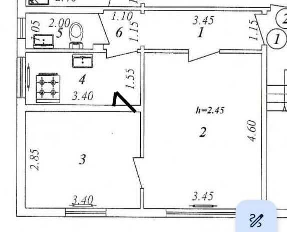 Икки хоналик квартира Метро рохат станцяси ёнида, Ёғоч уй, к — фото 5