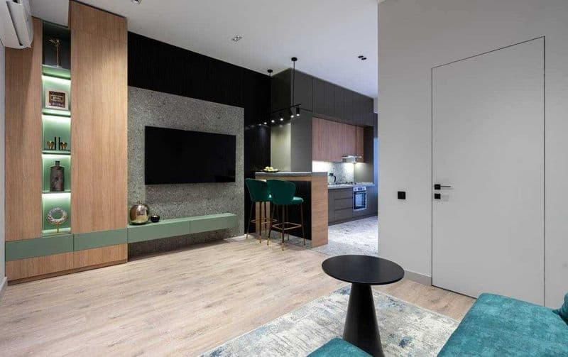 ЖК: Казахстан<br />
Класс: Бизнес<br />
Комнаты:2<br />
этаж — фото 3