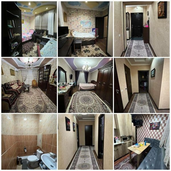 Kvartira 3 xonali xonalari alohida alohida hamma sharoitga e