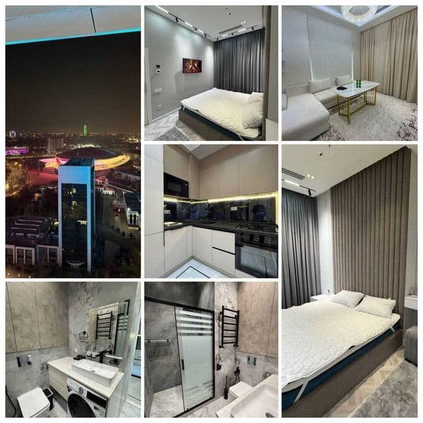 ЖК "Nest one" <br />
Комнат: 2<br />
Этаж: 20<br />
Этажност