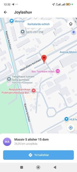 Sergeli tumani <br />
 indeks <br />
metro yaqin <br />
2/4/