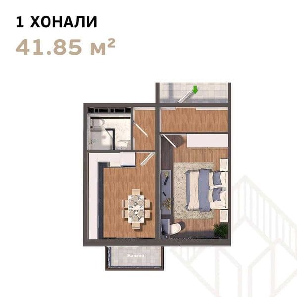 Пентхаус - новая квартира на аренду – 1 / 16 / 16, на метро  — фото 4