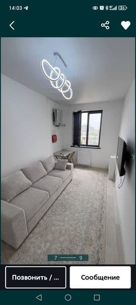 Юнусобот 15 кварталда 2 хонали фул Комплектация уй ижарага о